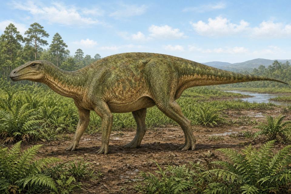 Original drawing of Mandschurosaurus