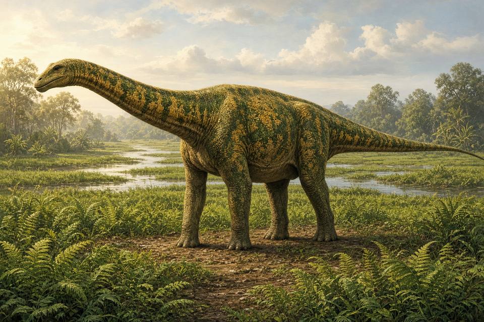 Original drawing of Mansourasaurus