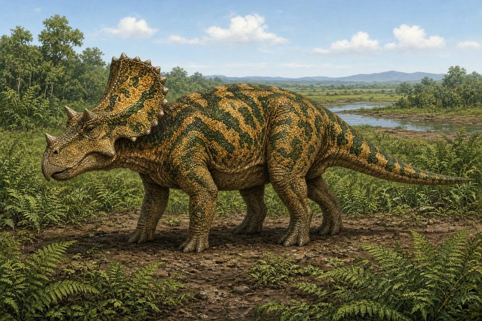 Original drawing of Mercuriceratops