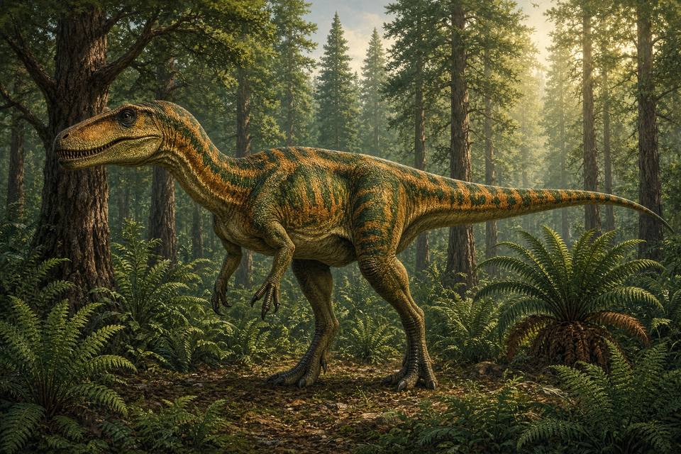 Original drawing of Metriacanthosaurus