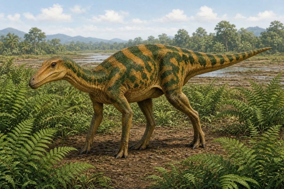 Original drawing of Microhadrosaurus