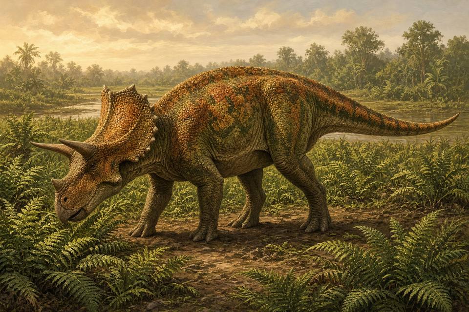 Original drawing of Nasutoceratops