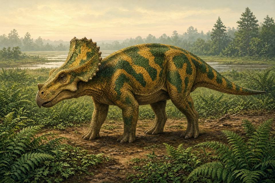 Original drawing of Nedoceratops