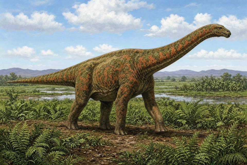 Original drawing of Nemegtosaurus