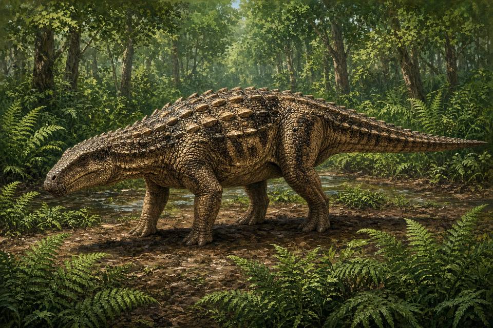 Original drawing of Nodosaurus