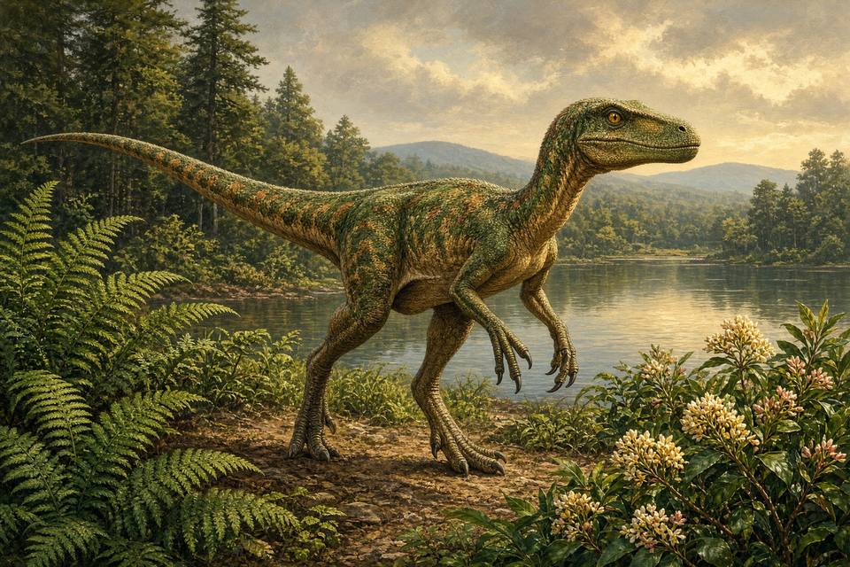 Original drawing of Norellraptor