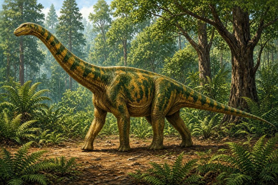 Original drawing of Omeisaurus