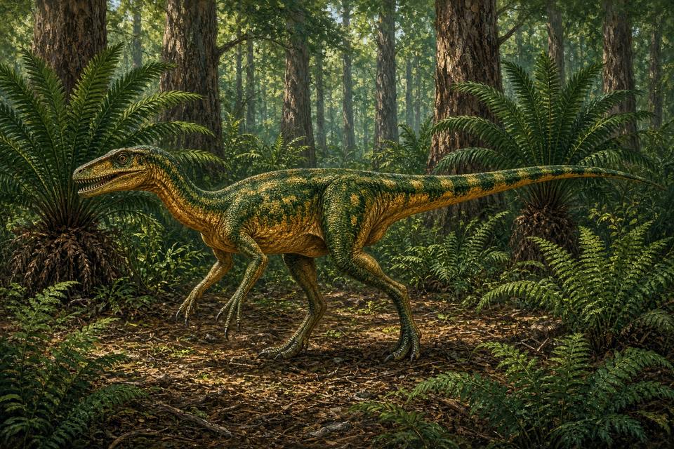 Original drawing of Ornitholestes