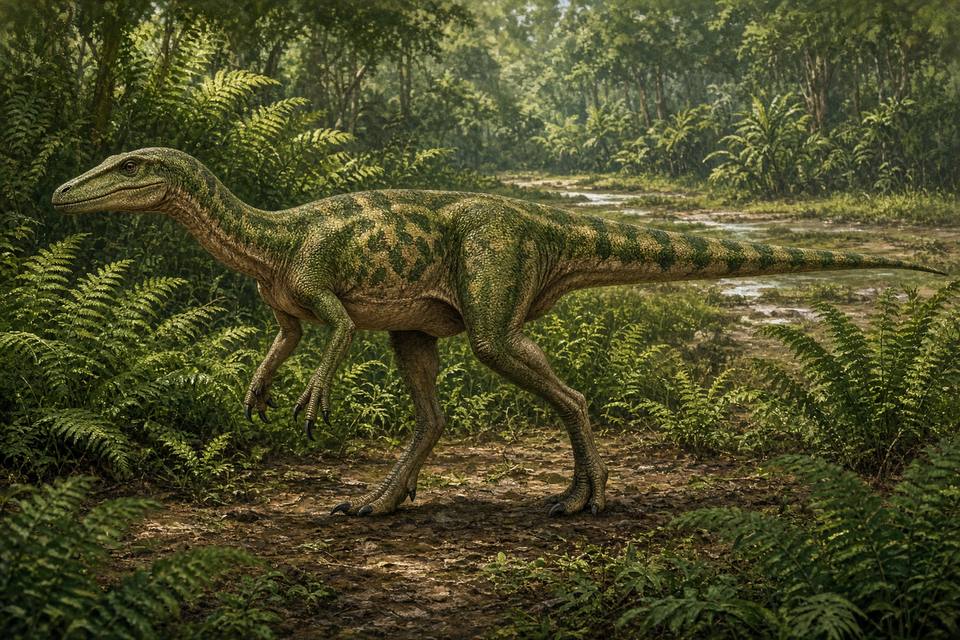 Original drawing of Ornithomimoides
