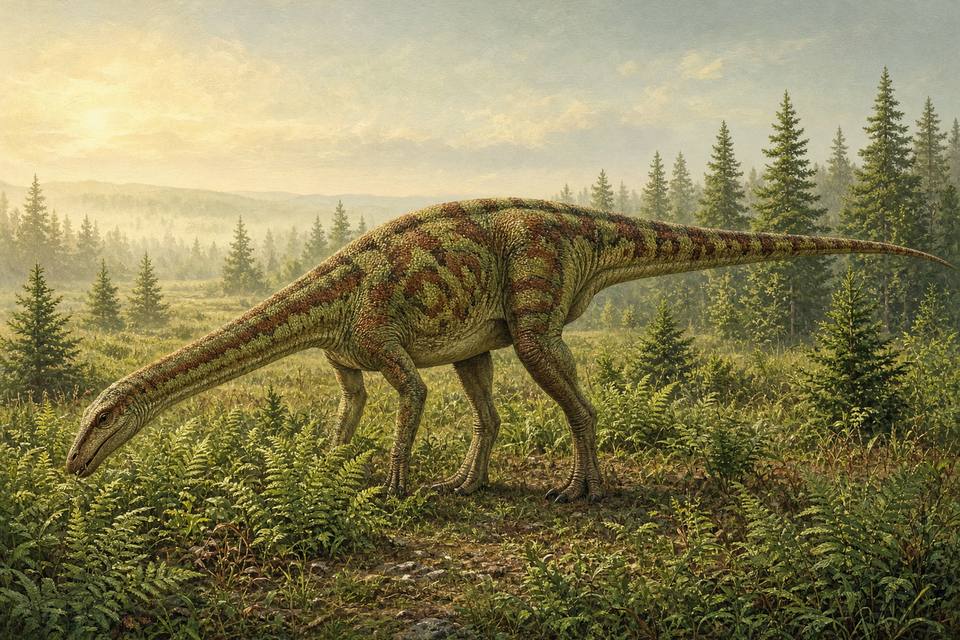 Original drawing of Pachysuchus