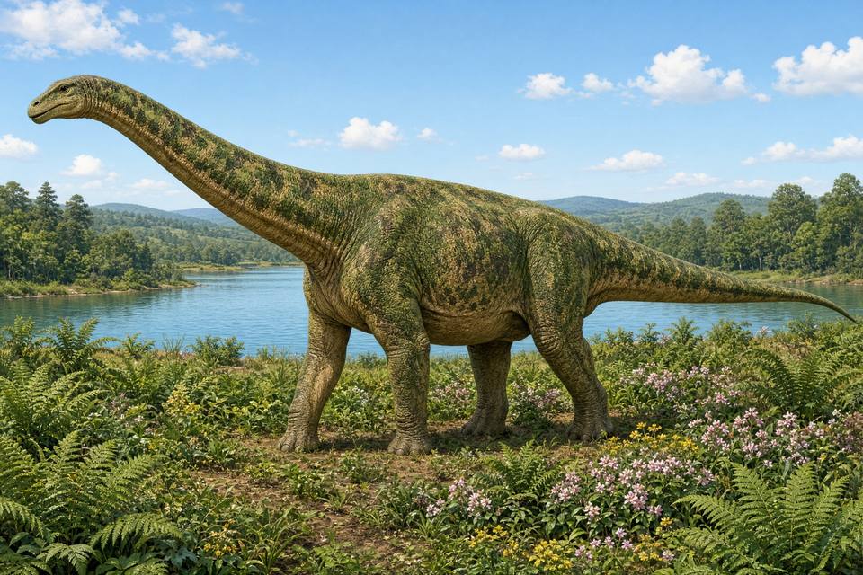 Original drawing of Padillasaurus