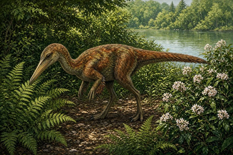 Original drawing of Pelecanimimus