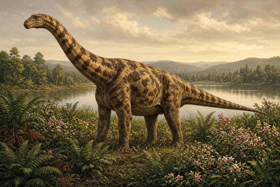 Original drawing of Pleurocoelus