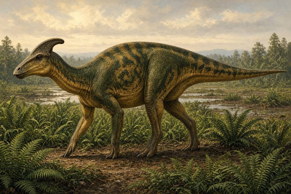 Original drawing of Probrachylophosaurus