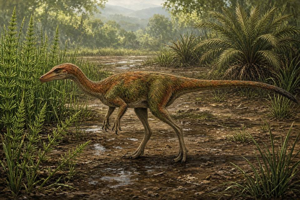 Original drawing of Procompsognathus
