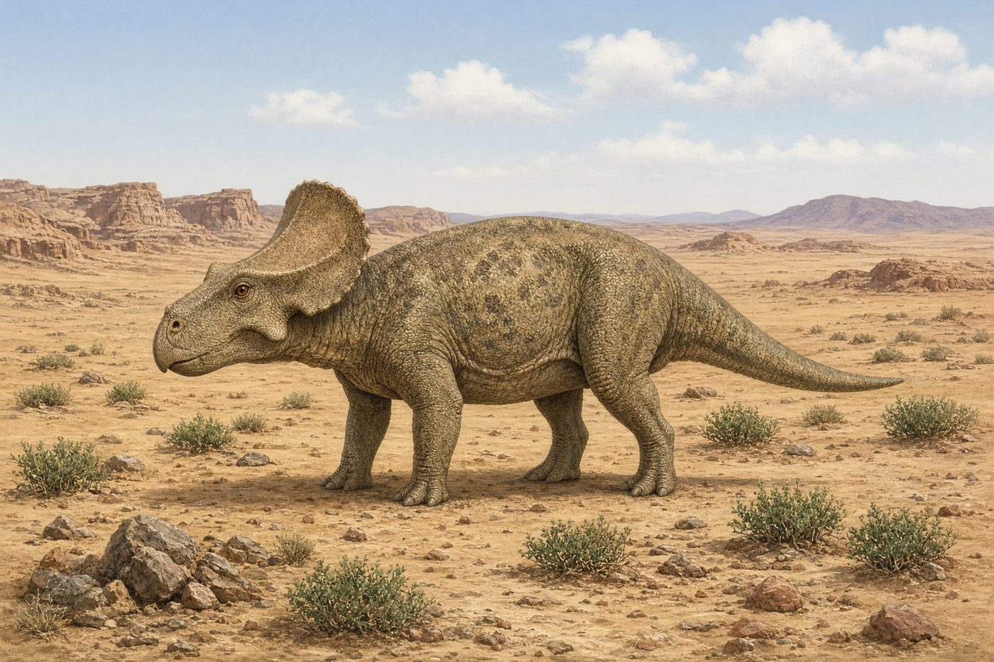 Original drawing of Protoceratops