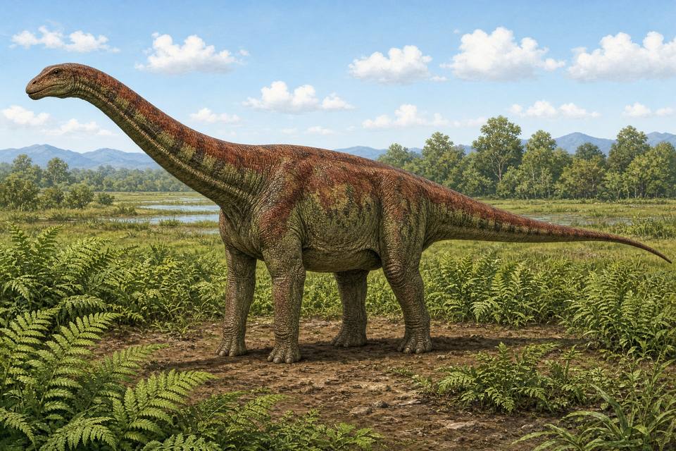 Original drawing of Qinlingosaurus