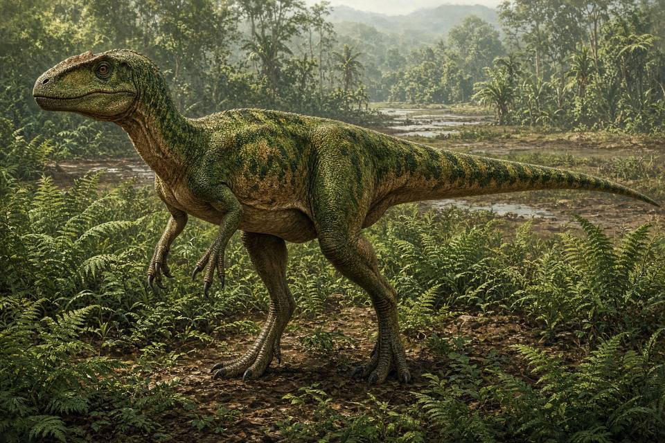 Original drawing of Rajasaurus