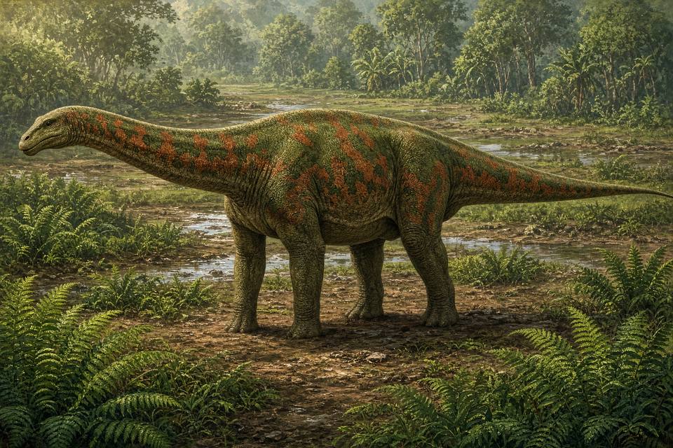 Original drawing of Rayososaurus