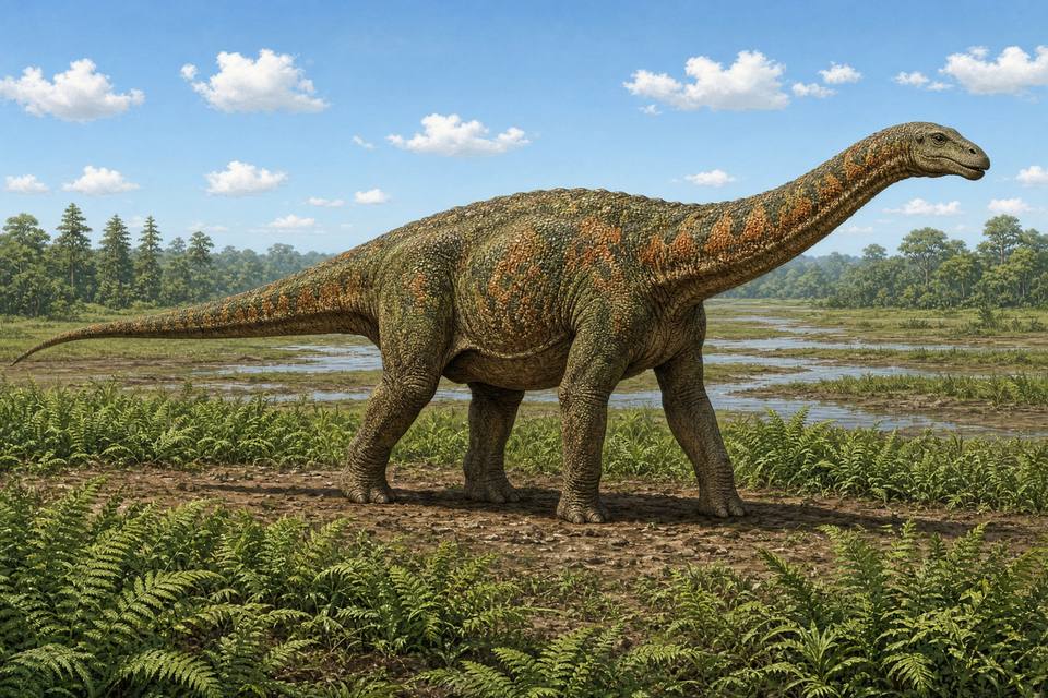 Original drawing of Saltasaurus