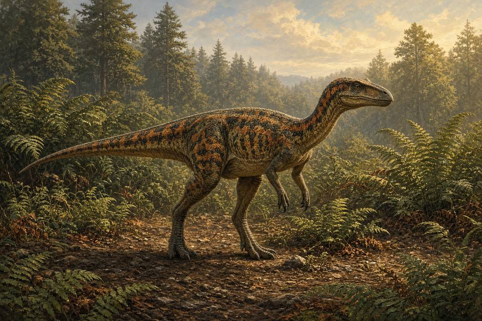 Original drawing of Sanxiasaurus
