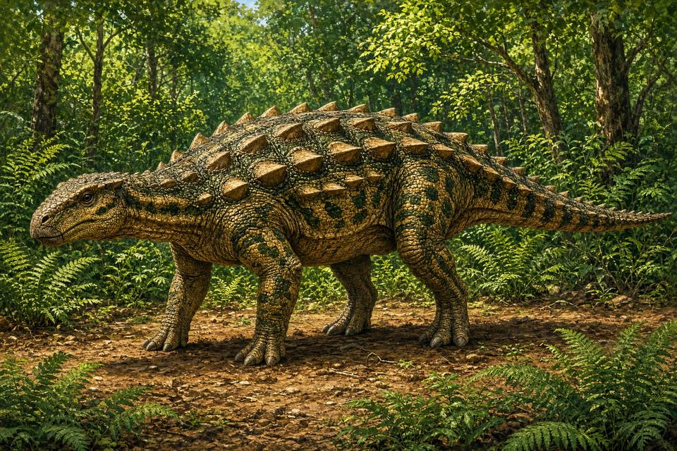 Original drawing of Sauropelta