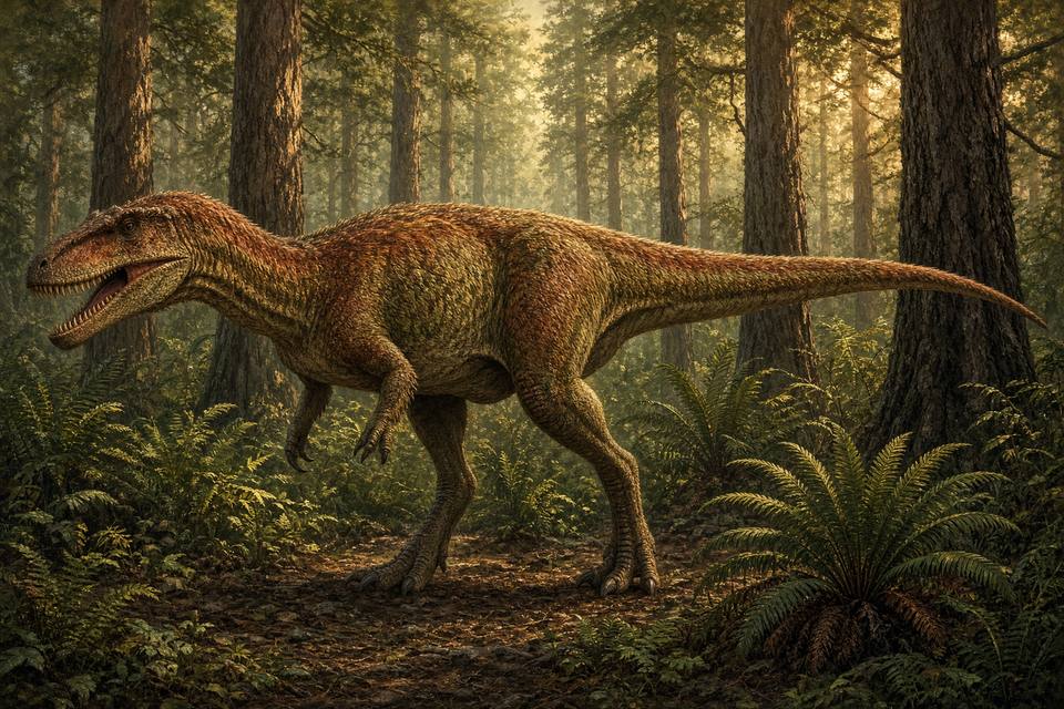 Original drawing of Saurophaganax