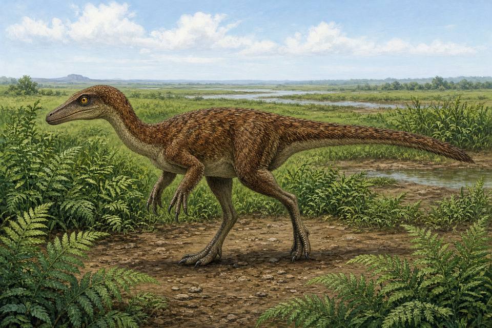 Original drawing of Saurornithoides