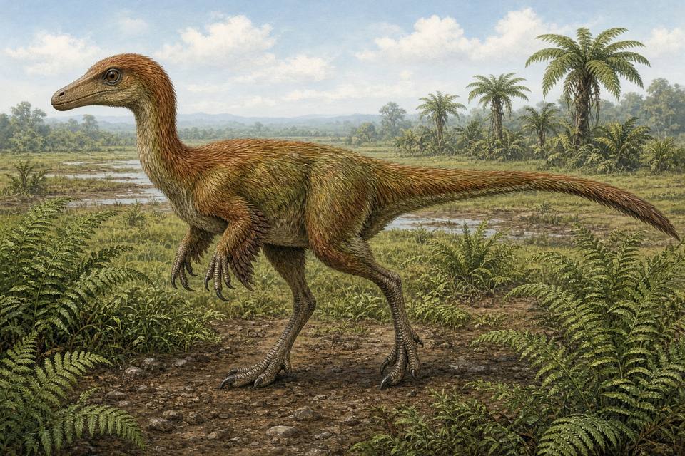 Original drawing of Shuvuuia