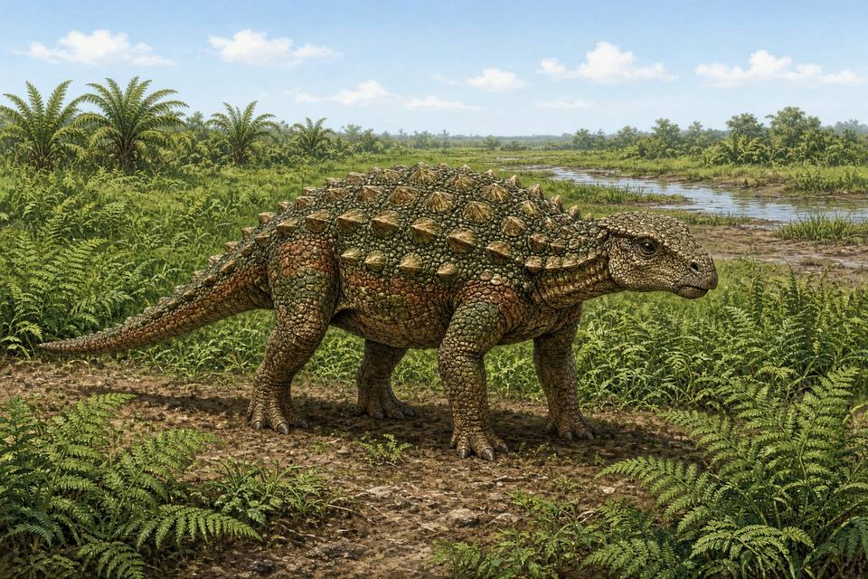 Original drawing of Sinankylosaurus