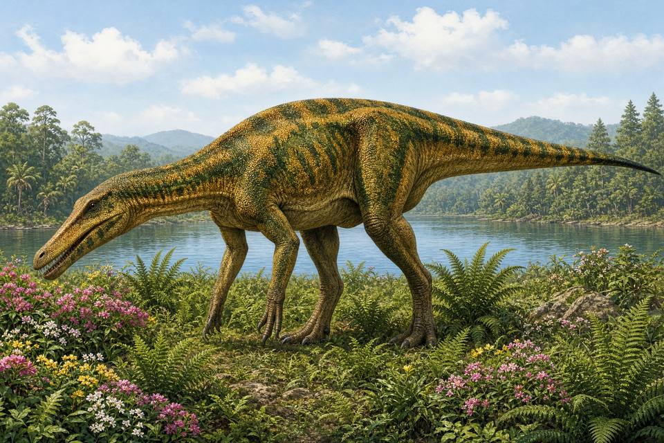 Original drawing of Suchomimus