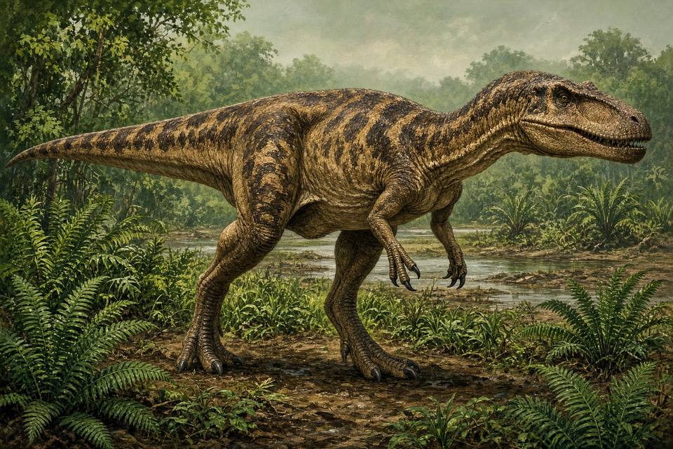 Original drawing of Tarbosaurus