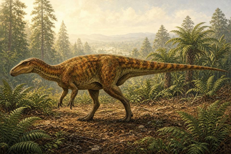 Original drawing of Tenontosaurus