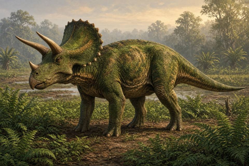 Original drawing of Titanoceratops
