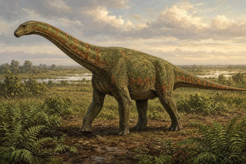 Original drawing of Titanosaurus