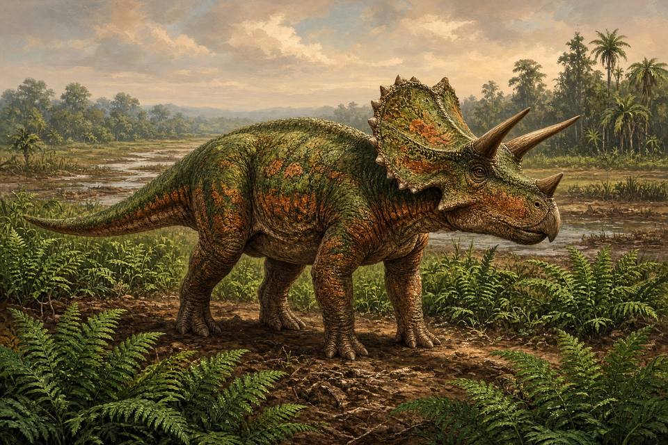 Original drawing of Torosaurus