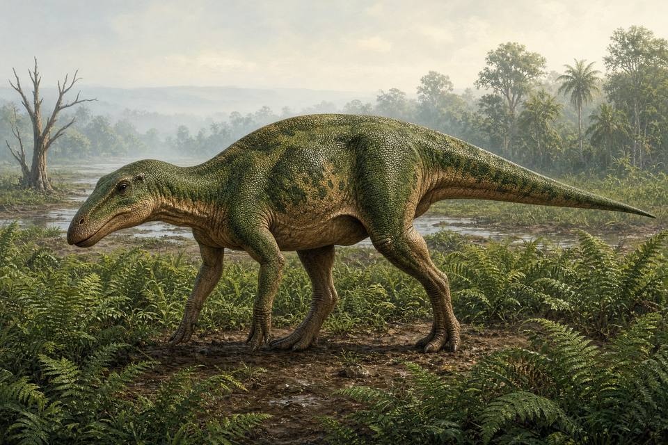 Original drawing of Trachodon