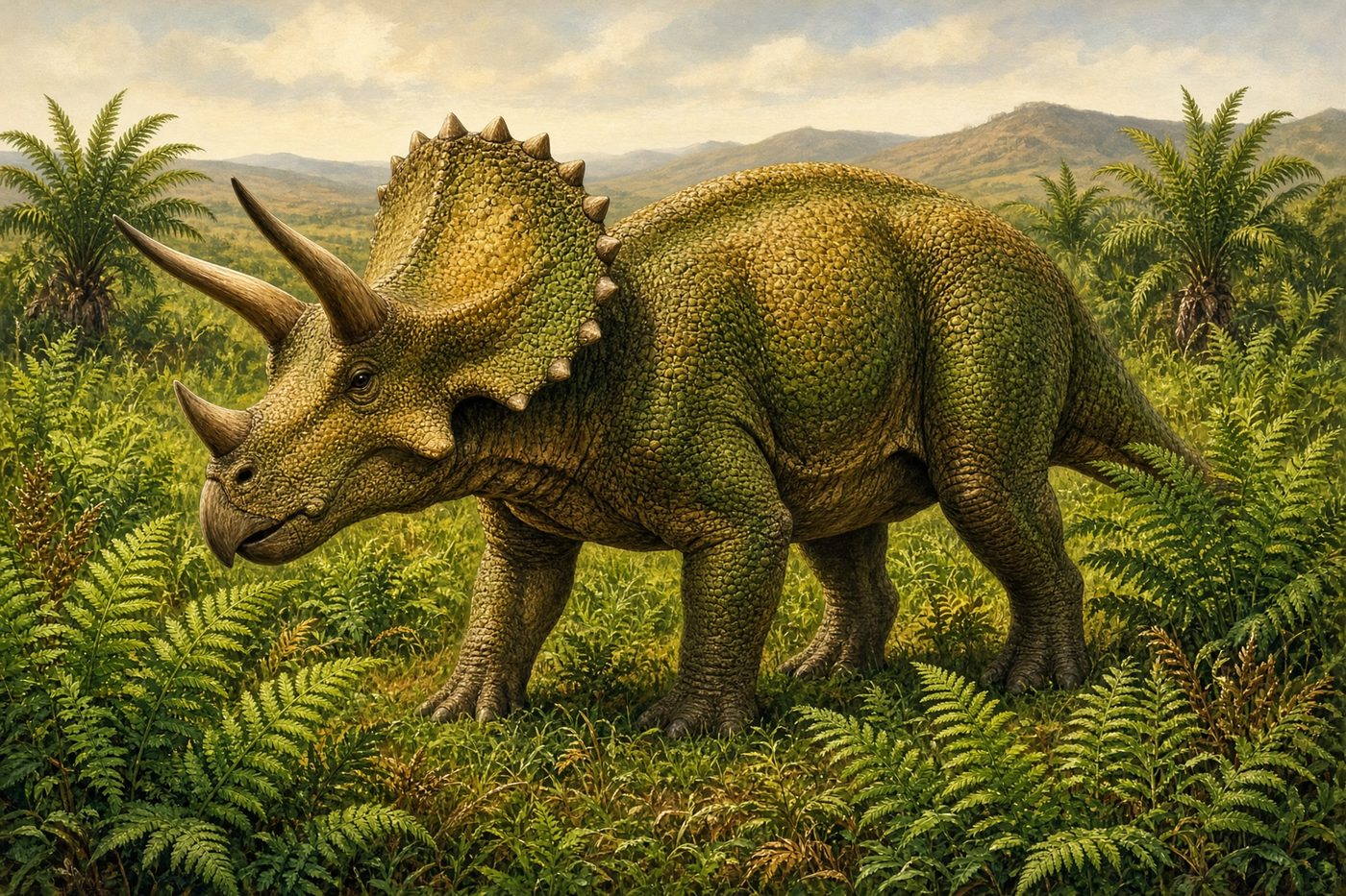 Original drawing of Triceratops