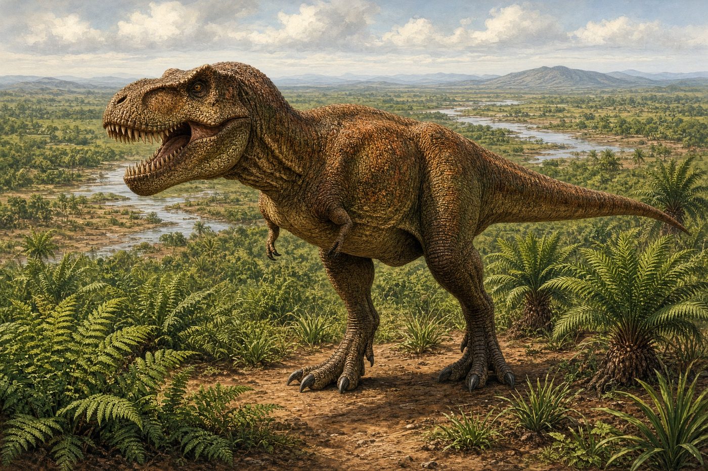 Original drawing of Tyrannosaurus