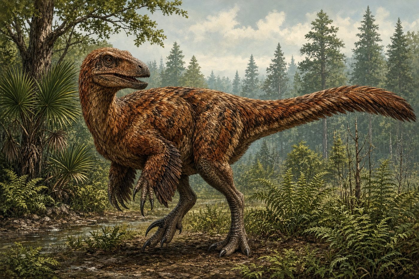 Original drawing of Utahraptor