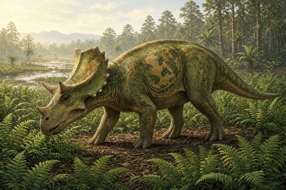 Original drawing of Vagaceratops