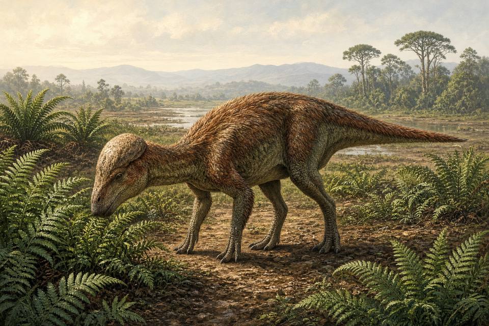Original drawing of Wannanosaurus