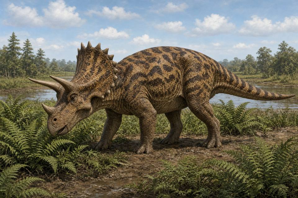 Original drawing of Wendiceratops