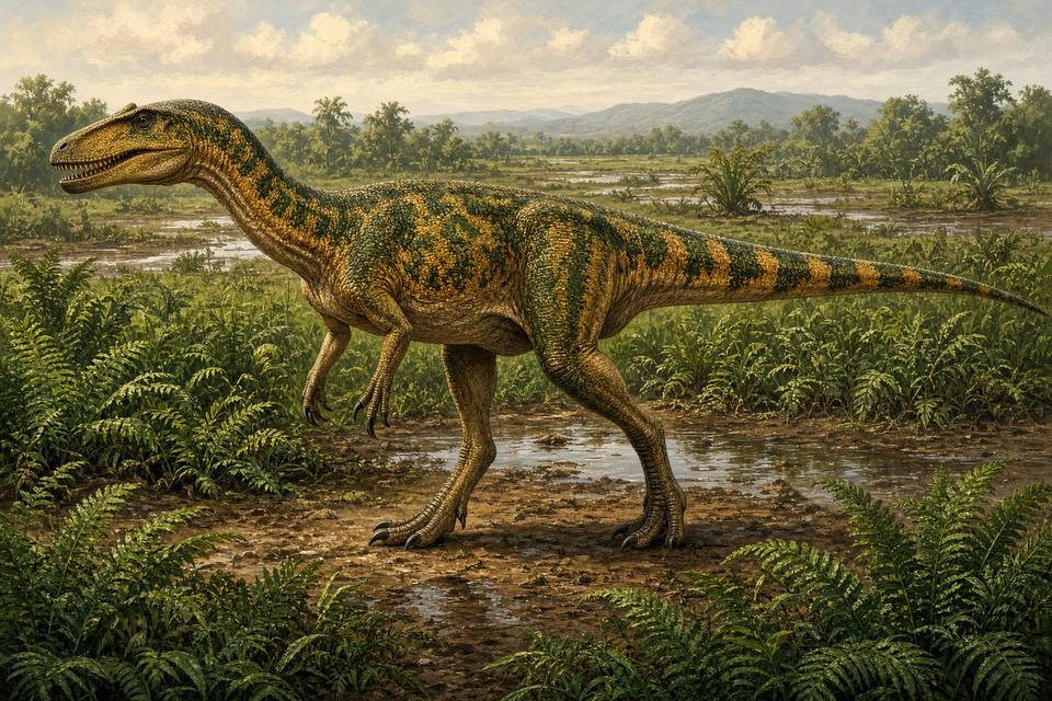 Original drawing of Xenotarsosaurus