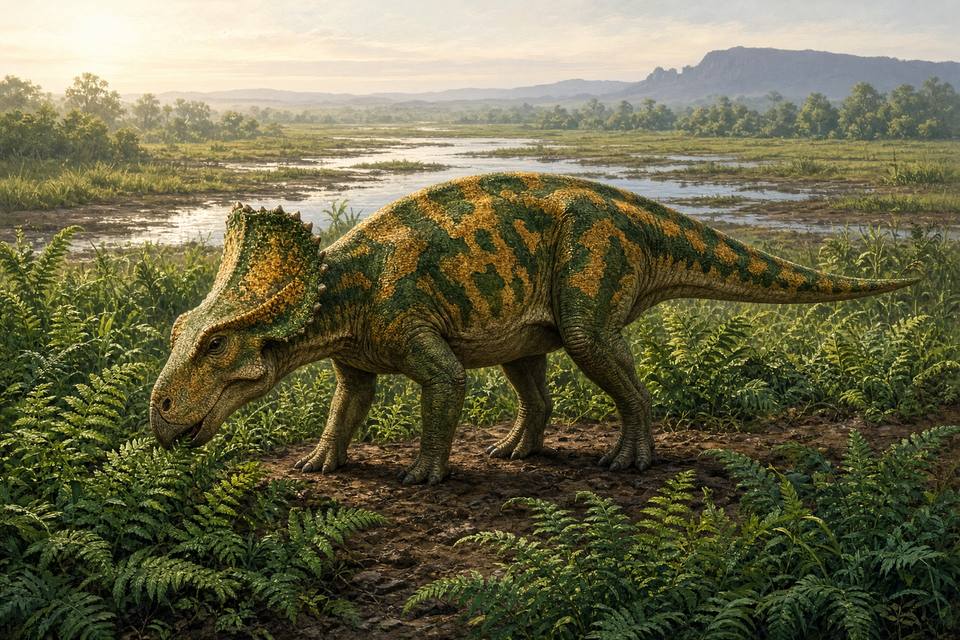 Original drawing of Yamaceratops