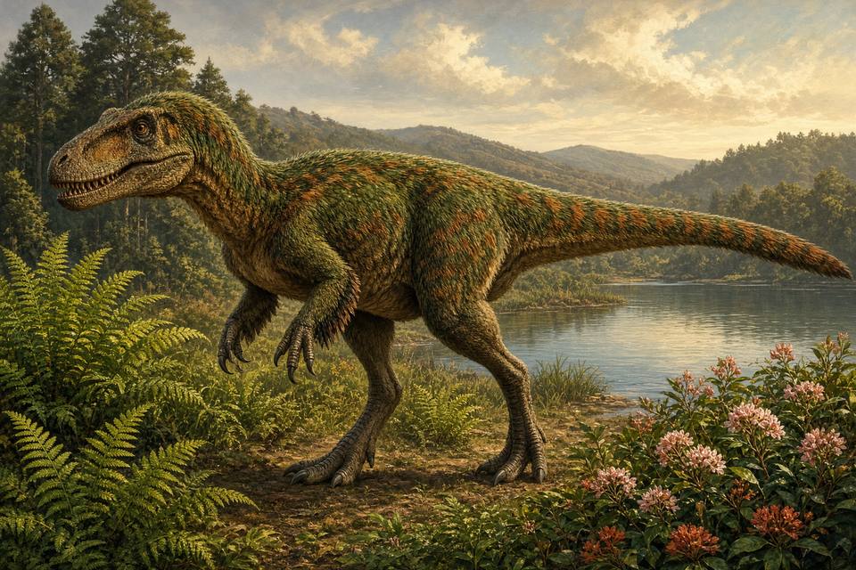 Original drawing of Yutyrannus